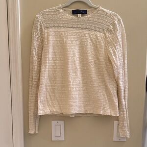 Elegant Cream Lace Women's Top